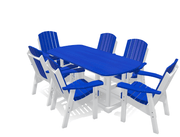 6' Dining Table Set with 6 Chairs - MY OUTDOOR ROOM