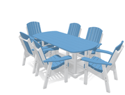 6' Dining Table Set with 6 Chairs - MY OUTDOOR ROOM