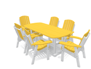 6' Dining Table Set with 6 Chairs - MY OUTDOOR ROOM
