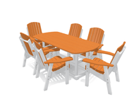 6' Dining Table Set with 6 Chairs - MY OUTDOOR ROOM