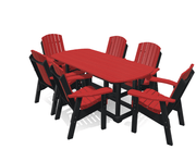 6' Dining Table Set with 6 Chairs - MY OUTDOOR ROOM