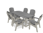 6' Dining Table Set with 6 Chairs - MY OUTDOOR ROOM