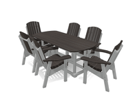 6' Dining Table Set with 6 Chairs - MY OUTDOOR ROOM
