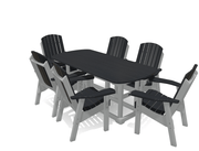 6' Dining Table Set with 6 Chairs - MY OUTDOOR ROOM