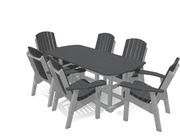6' Dining Table Set with 6 Chairs - MY OUTDOOR ROOM
