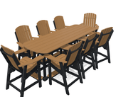 8' Bistro Set with 8 Chairs - MY OUTDOOR ROOM