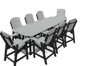 8' Bistro Set with 8 Chairs - MY OUTDOOR ROOM