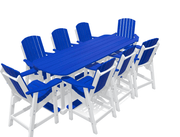 8' Bistro Set with 8 Chairs - MY OUTDOOR ROOM