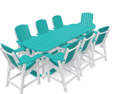 8' Bistro Set with 8 Chairs - MY OUTDOOR ROOM
