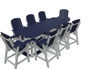 8' Bistro Set with 8 Chairs - MY OUTDOOR ROOM