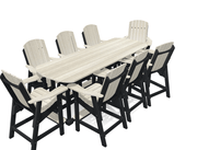 8' Bistro Set with 8 Chairs - MY OUTDOOR ROOM