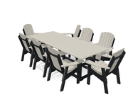 8' Dining Table Deluxe Set with 8 Chairs - MY OUTDOOR ROOM