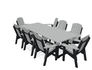 8' Dining Table Deluxe Set with 8 Chairs - MY OUTDOOR ROOM