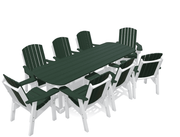 8' Dining Table Set with 8 Chairs - MY OUTDOOR ROOM