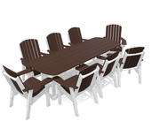 8' Dining Table Set with 8 Chairs - MY OUTDOOR ROOM