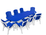 8' Dining Table Set with 8 Chairs - MY OUTDOOR ROOM