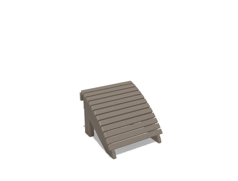 Adirondack Foot Rest - MY OUTDOOR ROOM