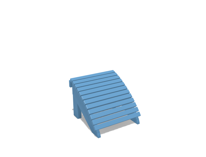 Adirondack Foot Rest - MY OUTDOOR ROOM