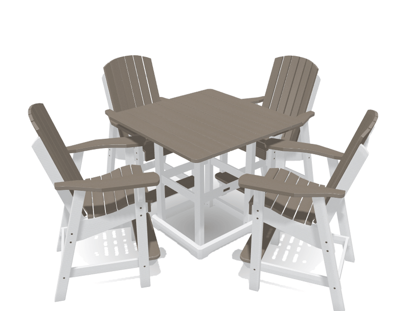 Bistro Deluxe Patio Set with 4 Chairs - MY OUTDOOR ROOM