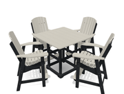 Bistro Deluxe Patio Set with 4 Chairs - MY OUTDOOR ROOM