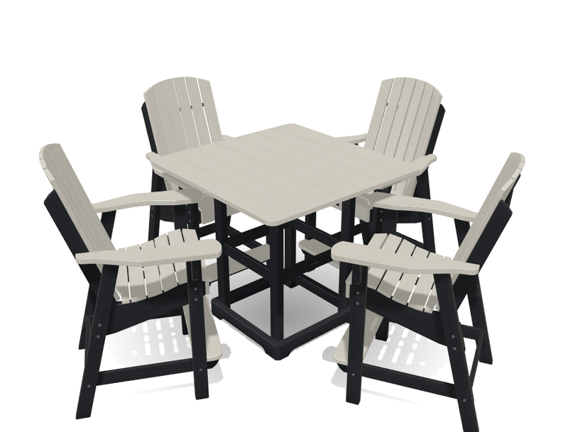 Bistro Deluxe Patio Set with 4 Chairs - MY OUTDOOR ROOM