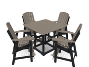 Bistro Deluxe Patio Set with 4 Chairs - MY OUTDOOR ROOM