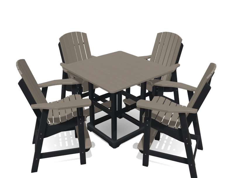 Bistro Deluxe Patio Set with 4 Chairs - MY OUTDOOR ROOM