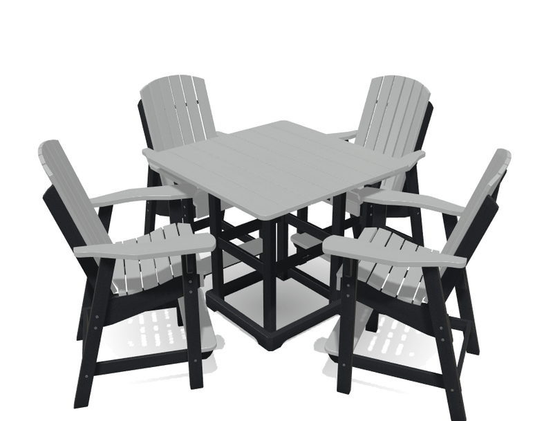 Bistro Deluxe Patio Set with 4 Chairs - MY OUTDOOR ROOM