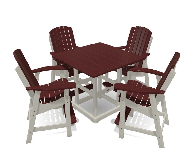 Bistro Deluxe Patio Set with 4 Chairs - MY OUTDOOR ROOM