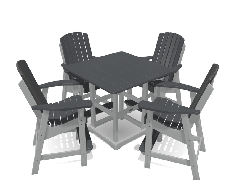 Bistro Deluxe Patio Set with 4 Chairs - MY OUTDOOR ROOM