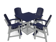 Bistro Deluxe Patio Set with 4 Chairs - MY OUTDOOR ROOM