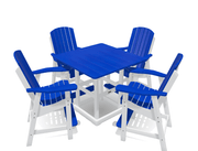 Bistro Deluxe Patio Set with 4 Chairs - MY OUTDOOR ROOM