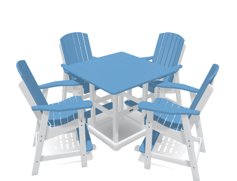 Bistro Deluxe Patio Set with 4 Chairs - MY OUTDOOR ROOM
