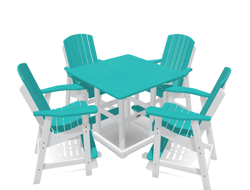 Bistro Deluxe Patio Set with 4 Chairs - MY OUTDOOR ROOM