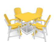 Bistro Deluxe Patio Set with 4 Chairs - MY OUTDOOR ROOM