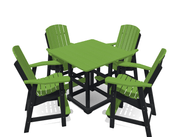 Bistro Deluxe Patio Set with 4 Chairs - MY OUTDOOR ROOM