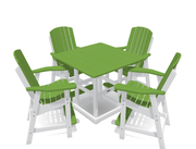Bistro Deluxe Patio Set with 4 Chairs - MY OUTDOOR ROOM