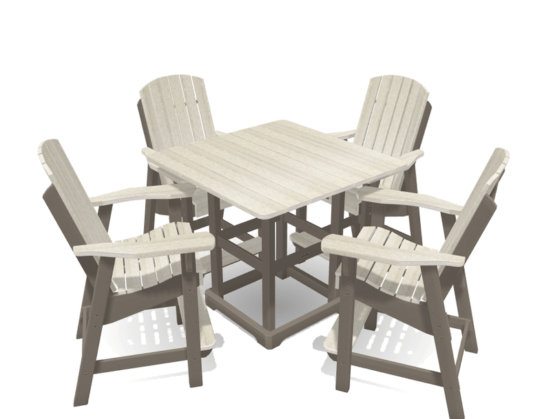 Bistro Deluxe Patio Set with 4 Chairs - MY OUTDOOR ROOM