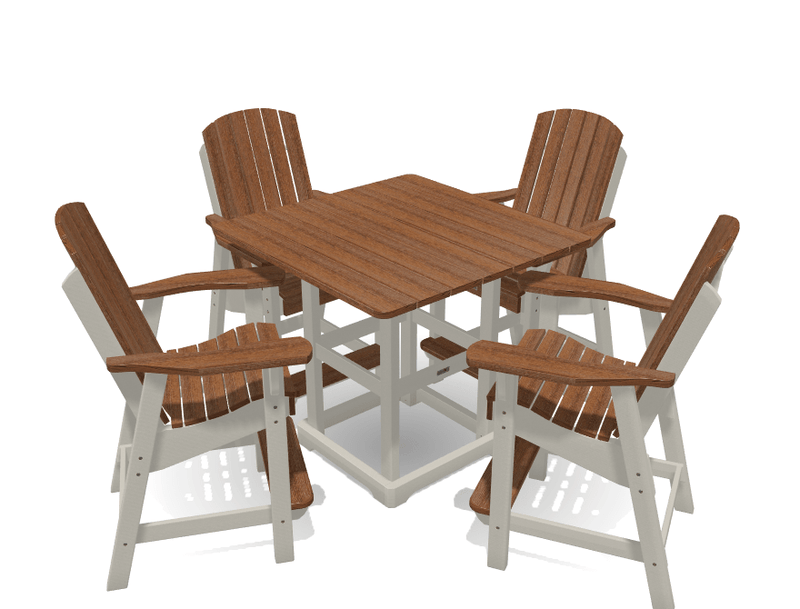 Bistro Deluxe Patio Set with 4 Chairs - MY OUTDOOR ROOM