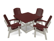 Deluxe Dining Patio Set with 4 Chairs - MY OUTDOOR ROOM