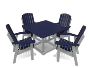 Deluxe Dining Patio Set with 4 Chairs - MY OUTDOOR ROOM