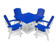 Deluxe Dining Patio Set with 4 Chairs - MY OUTDOOR ROOM