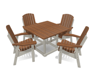 Deluxe Dining Patio Set with 4 Chairs - MY OUTDOOR ROOM