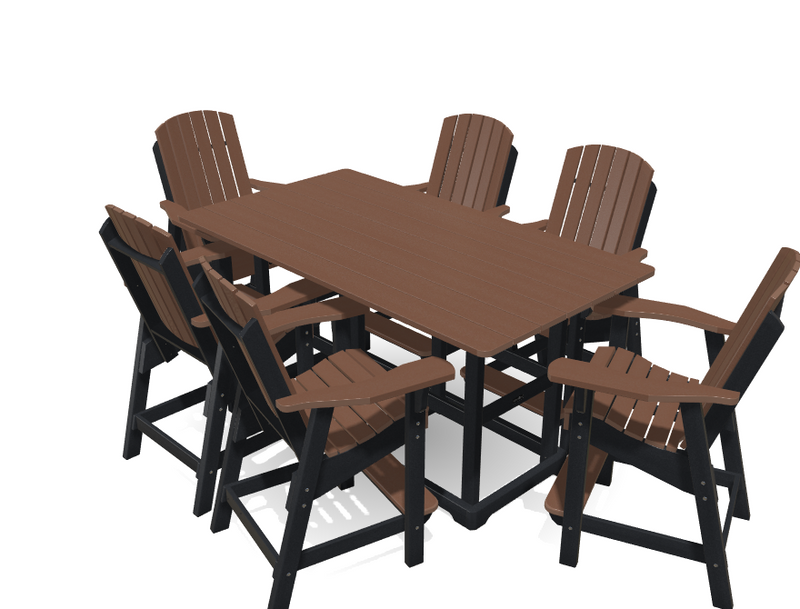 Krahn 6' Bistro Table with 6 Chairs - Deluxe