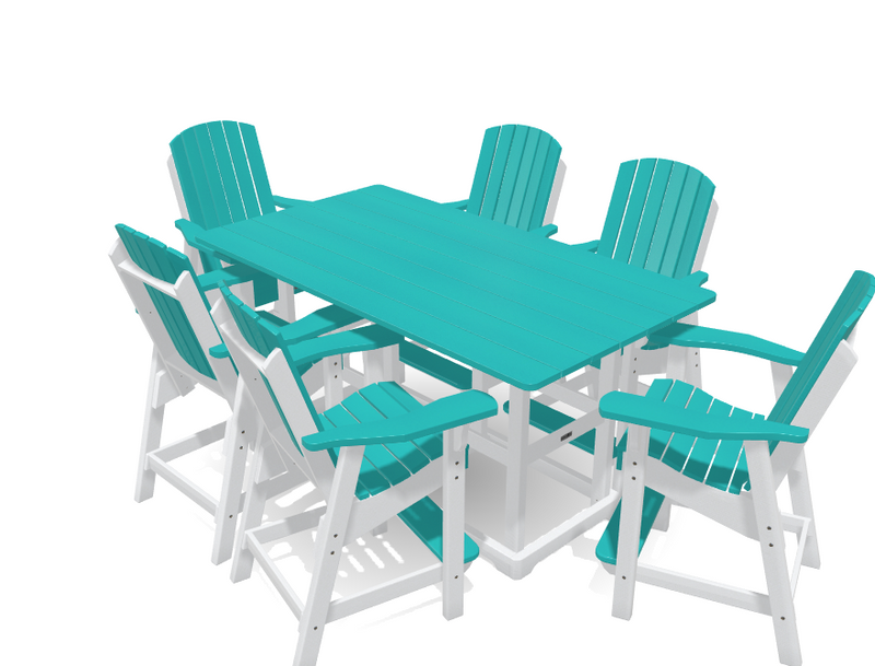 Krahn 6' Bistro Table with 6 Chairs - Deluxe