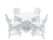 Bistro Deluxe Patio Set with 4 Chairs - MY OUTDOOR ROOM