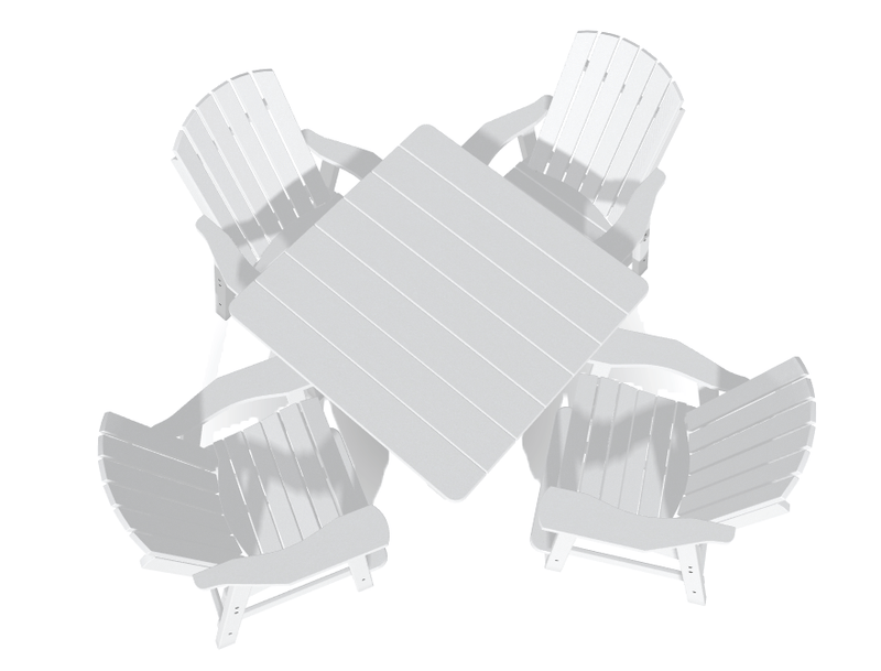 Bistro Deluxe Patio Set with 4 Chairs - MY OUTDOOR ROOM