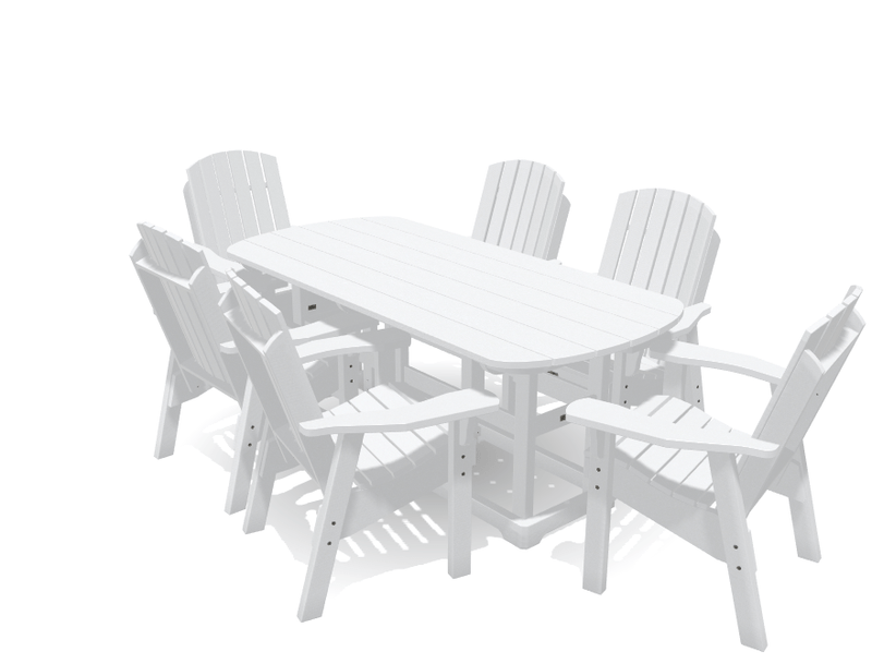 6' Dining Table Set with 6 Chairs - MY OUTDOOR ROOM