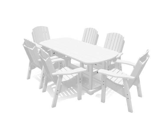 6' Dining Table Set with 6 Chairs - MY OUTDOOR ROOM