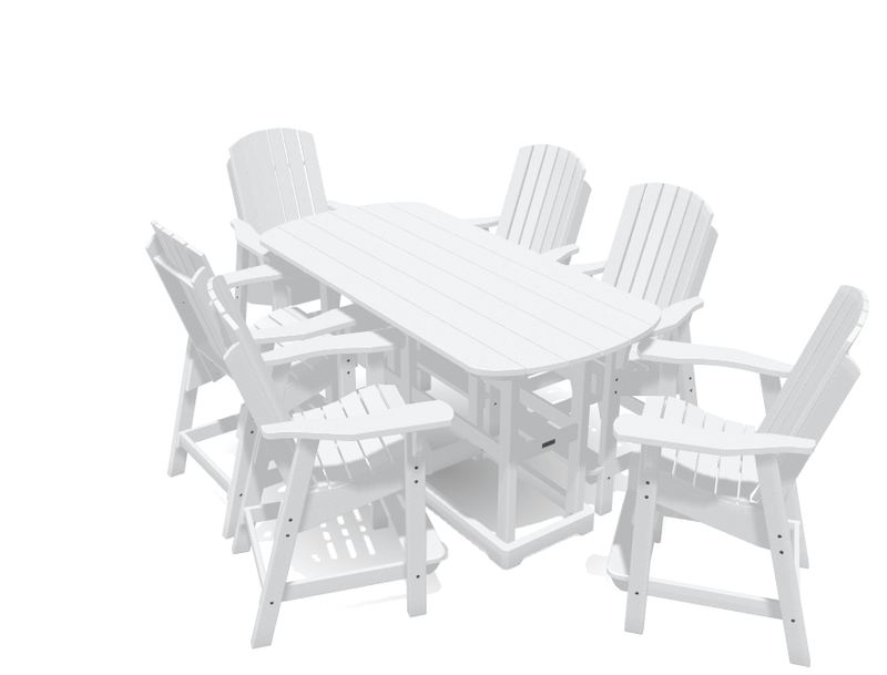6' Bistro Table Set with 6 Chairs - MY OUTDOOR ROOM
